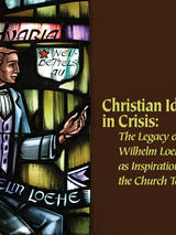 stained glass window and text